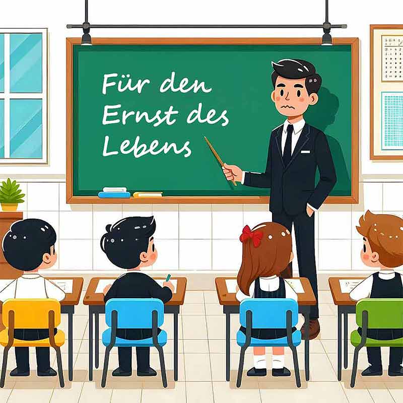 Frontalunterricht in Reih und Glied sitzend ist kein natürliches Lernen